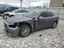 Salvage cars for sale at Wayland, MI auction: 2015 Infiniti Q50 Base