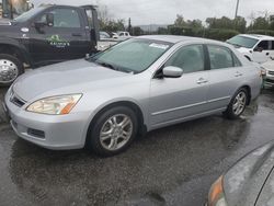 Salvage cars for sale at San Martin, CA auction: 2007 Honda Accord EX