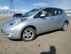 Salvage cars for sale at Adelanto, CA auction: 2011 Nissan Leaf SV