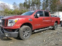 Salvage trucks for sale at Waldorf, MD auction: 2016 Nissan Titan XD SL