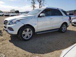 Mercedes-Benz m-Class salvage cars for sale: 2012 Mercedes-Benz ML 350 4matic