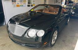 Salvage cars for sale at Mendon, MA auction: 2008 Bentley Continental GTC