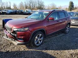 Jeep salvage cars for sale: 2020 Jeep Cherokee Limited