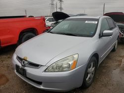 Salvage cars for sale at Elgin, IL auction: 2005 Honda Accord EX