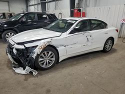 Salvage cars for sale at Ham Lake, MN auction: 2015 Infiniti Q50 Hybrid Premium