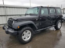 Jeep Wrangler Unlimited Sport salvage cars for sale: 2017 Jeep Wrangler Unlimited Sport