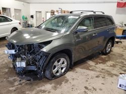 Salvage cars for sale from Copart Ontario Auction, ON: 2014 Toyota Highlander Hybrid