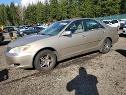 Salvage cars for sale at Graham, WA auction: 2003 Toyota Camry LE