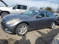 Salvage cars for sale at Moraine, OH auction: 2011 Infiniti G25