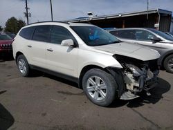 Salvage cars for sale at Denver, CO auction: 2013 Chevrolet Traverse LT