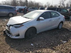 Salvage cars for sale at Chalfont, PA auction: 2018 Toyota Corolla L