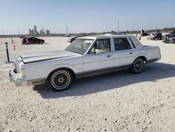 Salvage cars for sale at New Braunfels, TX auction: 1988 Lincoln Town Car Signature