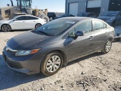 Salvage cars for sale at Cahokia Heights, IL auction: 2012 Honda Civic LX