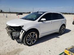 Salvage cars for sale at New Braunfels, TX auction: 2014 Ford Edge Sport