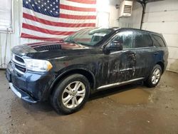 Salvage cars for sale at Lyman, ME auction: 2013 Dodge Durango SXT