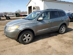 Salvage cars for sale at Portland, MI auction: 2007 Hyundai Santa FE GLS