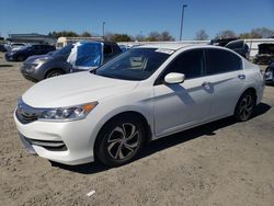 Salvage cars for sale from Copart Sacramento, CA: 2016 Honda Accord LX