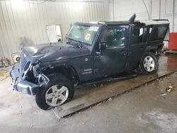 Jeep salvage cars for sale: 2018 Jeep Wrangler Unlimited Sport