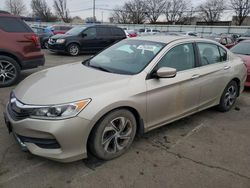 Salvage cars for sale at Moraine, OH auction: 2016 Honda Accord LX