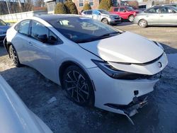 Salvage trucks for sale at North Billerica, MA auction: 2024 Toyota Prius Prime SE