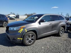 Salvage cars for sale at Hillsborough, NJ auction: 2016 Toyota Highlander XLE