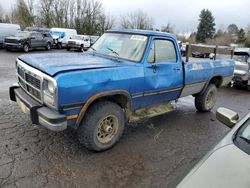 Salvage cars for sale at Portland, OR auction: 1993 Dodge W-SERIES W200