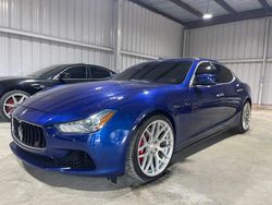 Salvage cars for sale at New Braunfels, TX auction: 2014 Maserati Ghibli S