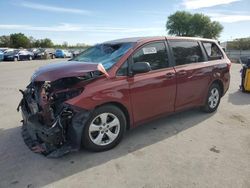 Salvage cars for sale at Orlando, FL auction: 2015 Toyota Sienna