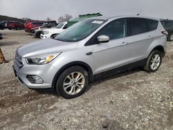 Salvage cars for sale at West Warren, MA auction: 2017 Ford Escape SE