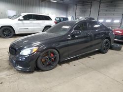 Salvage cars for sale at Franklin, WI auction: 2015 Mercedes-Benz C 300 4matic