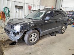 Salvage cars for sale at Mcfarland, WI auction: 2003 Hyundai Santa FE GLS