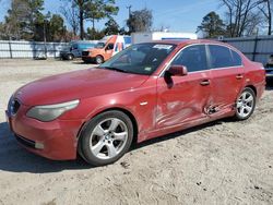 Salvage cars for sale at Hampton, VA auction: 2008 BMW 535 I