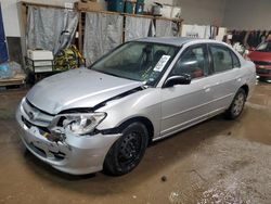 Salvage cars for sale at Elgin, IL auction: 2005 Honda Civic LX