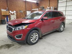 Salvage cars for sale at Ebensburg, PA auction: 2016 KIA Sorento LX