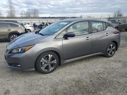 Salvage cars for sale at Arlington, WA auction: 2021 Nissan Leaf SV