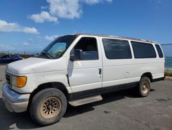 Salvage trucks for sale at Kapolei, HI auction: 2003 Ford Econoline E350 Super Duty Wagon