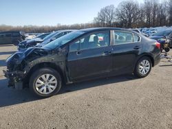 Salvage cars for sale at Glassboro, NJ auction: 2012 Honda Civic LX