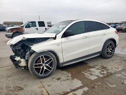 Salvage cars for sale at Grand Prairie, TX auction: 2016 Mercedes-Benz GLE Coupe 450 4matic