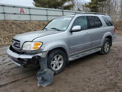 Salvage cars for sale at Davison, MI auction: 2001 Toyota Sequoia SR5