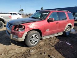 Salvage cars for sale at Woodhaven, MI auction: 2008 Ford Explorer Eddie Bauer