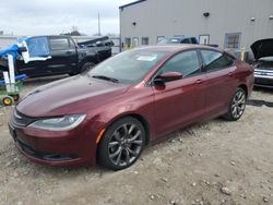 Chrysler salvage cars for sale: 2015 Chrysler 200 S