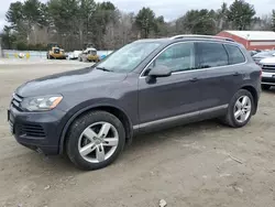 Salvage cars for sale at Mendon, MA auction: 2013 Volkswagen Touareg V6 TDI