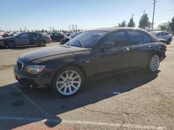 Salvage cars for sale at Rancho Cucamonga, CA auction: 2006 BMW 750 I