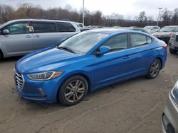 Salvage cars for sale at East Granby, CT auction: 2018 Hyundai Elantra SEL