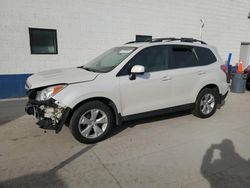 Salvage cars for sale at Farr West, UT auction: 2015 Subaru Forester 2.5I Limited