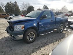 Salvage cars for sale at Madisonville, TN auction: 2008 Dodge RAM 1500 ST