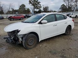 Salvage cars for sale at Hampton, VA auction: 2017 Nissan Sentra S