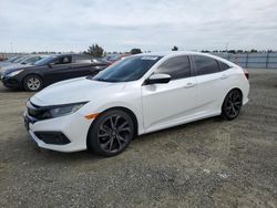 Salvage cars for sale at Antelope, CA auction: 2019 Honda Civic Sport