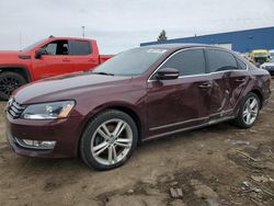 Salvage cars for sale at Woodhaven, MI auction: 2014 Volkswagen Passat SE