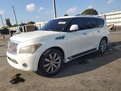 Salvage cars for sale at Miami, FL auction: 2013 Infiniti QX56